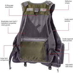 FV05 Fishing Vest for Men Women - Bassdash