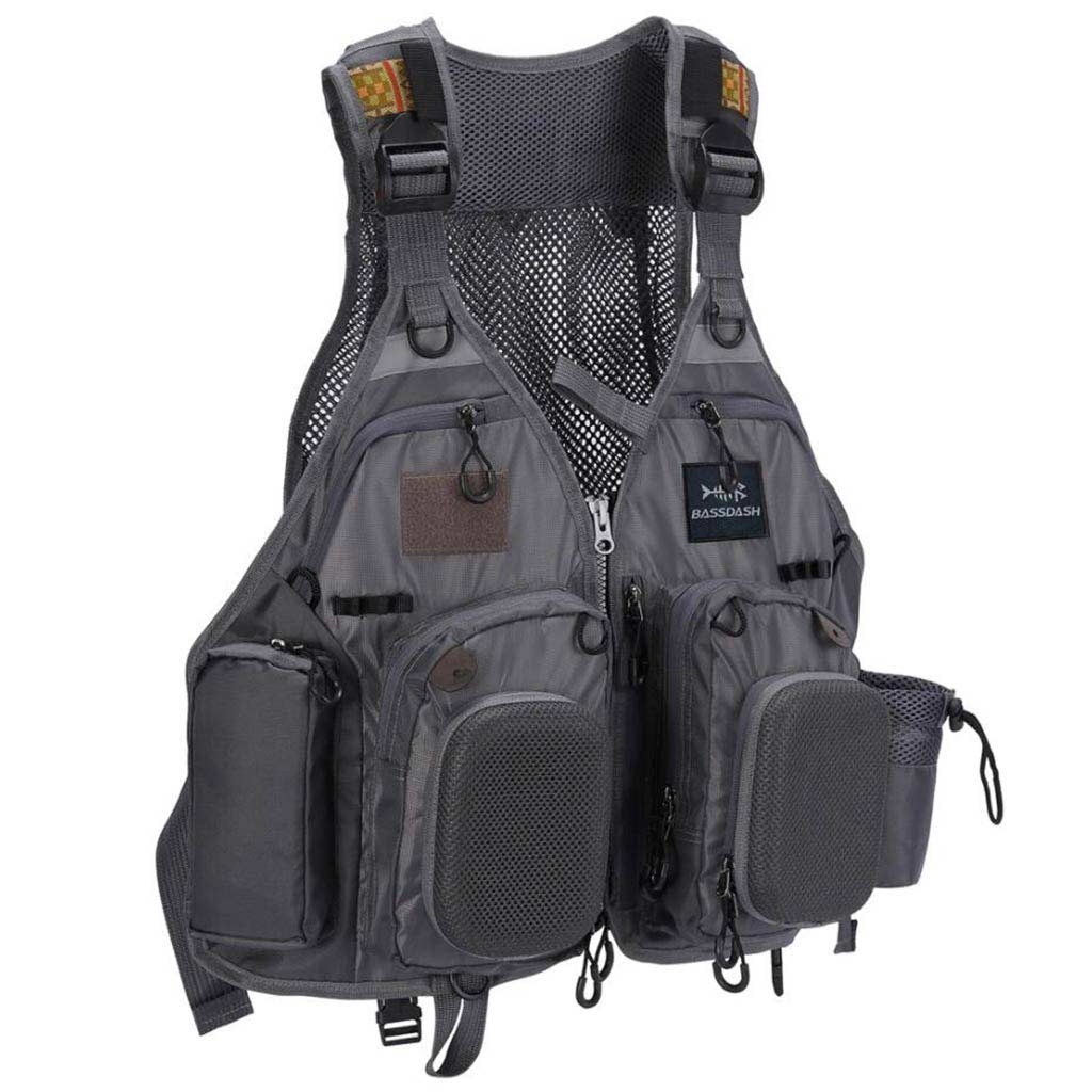 Kylebooker Premium Mesh Fishing Vest Pack With Multi-Pockets For Men A