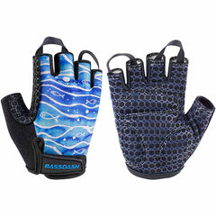 Kids' Gloves with Padded Grippy Palm UV Protection for Bicycle Fishing - Bassdash