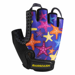 Kids' Gloves with Padded Grippy Palm UV Protection for Bicycle Fishing - Bassdash