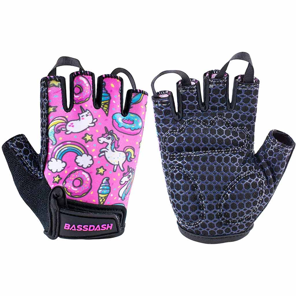 Bassdash UPF 50+ Kids' Gloves with Padded Grippy Palm UV Protection for  Bicycles Fishing for 1-8 Years Old Boys Girls