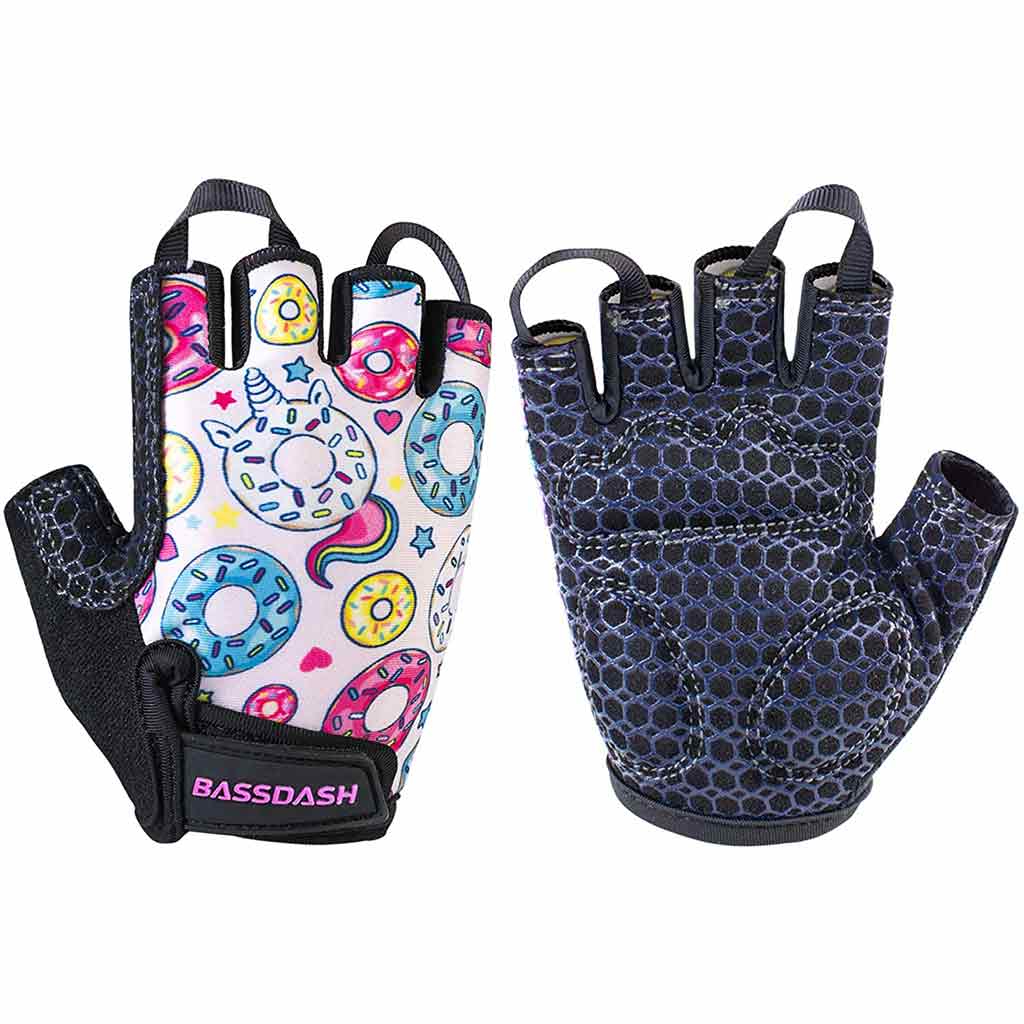 Bassdash UPF 50+ Kids' Gloves with Padded Grippy Palm UV Protection for  Bicycles Fishing for 1-8 Years Old Boys Girls