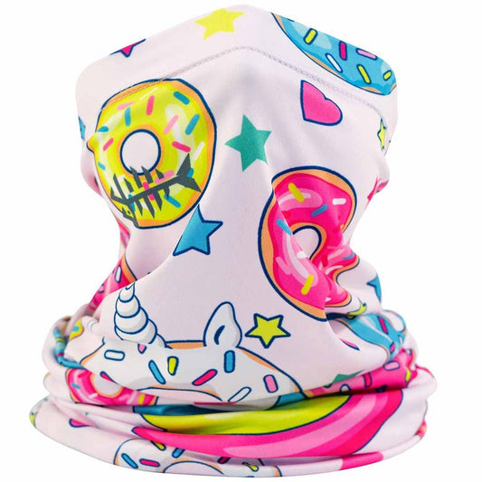 Kids’ Sun Protection Cartoon Print Neck Gaiter - Bassdash