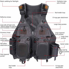 FV05 Fishing Vest for Men Women - Bassdash