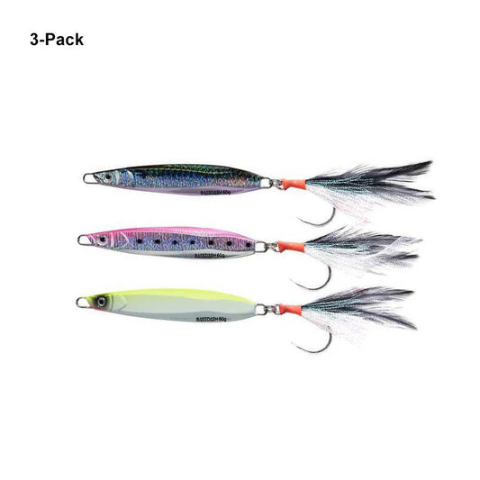 3-Pack STIX Casting Vertical Slow Jigging Lures with Mustad Hooks - Bassdash