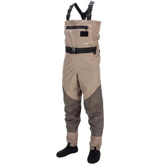 Khaki Convertible Breathable Wader - Stocking Foot - Bassdash