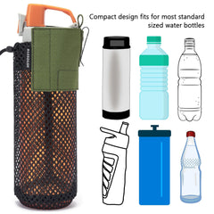 Water Bottle Pouch with Carabiner - Bassdash