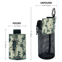 Water Bottle Pouch with Carabiner - Bassdash