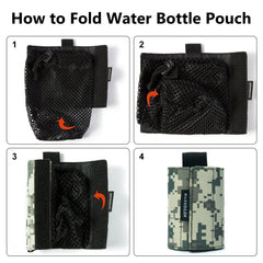 Water Bottle Pouch with Carabiner - Bassdash