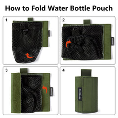 Water Bottle Pouch with Carabiner - Bassdash