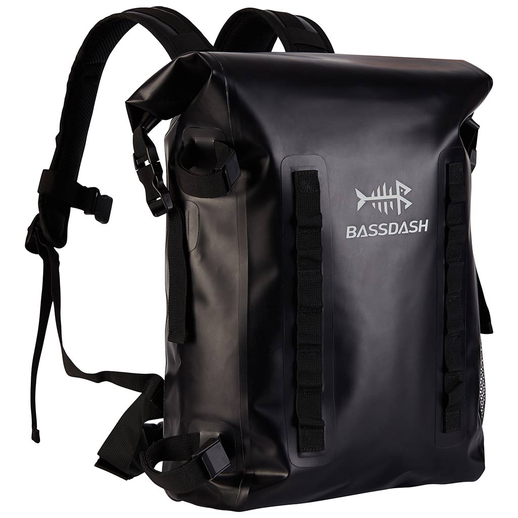 24L Dry Bassdash Fishing Bag | Roll Backpack Bag Waterproof Top