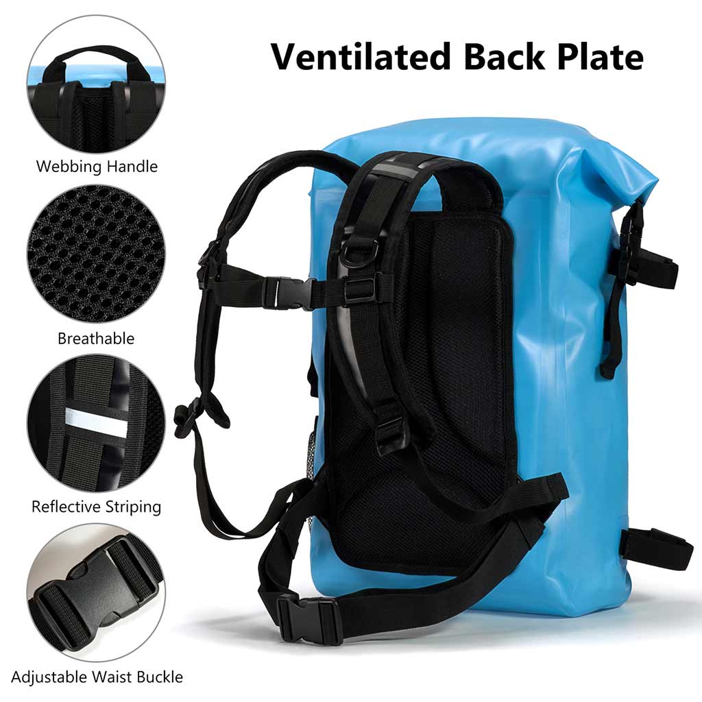 24L Dry Bag Bag Bassdash Top Backpack Fishing Roll | Waterproof
