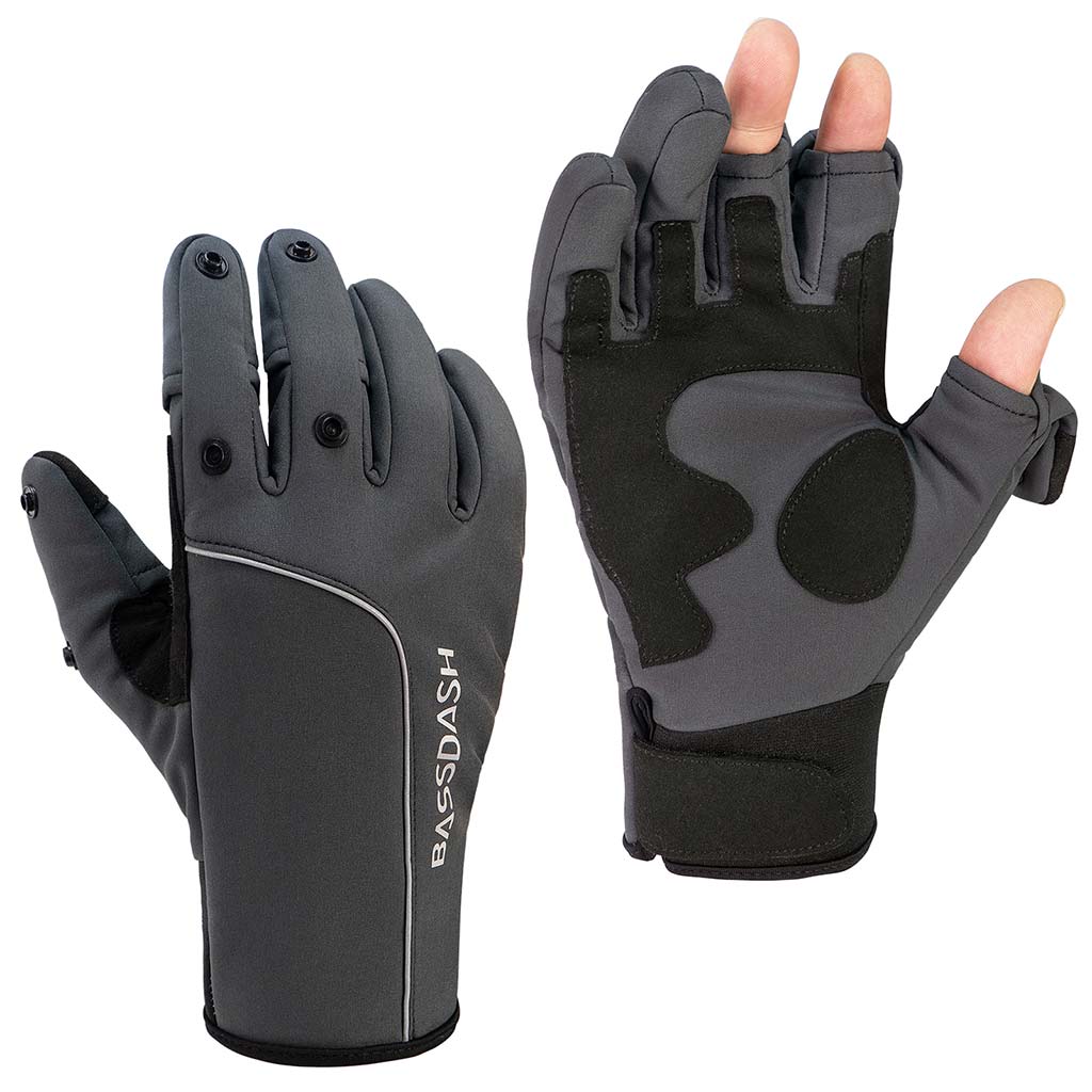 Bodychum Men's Work Gloves Waterproof Fingerless Fishing Gloves